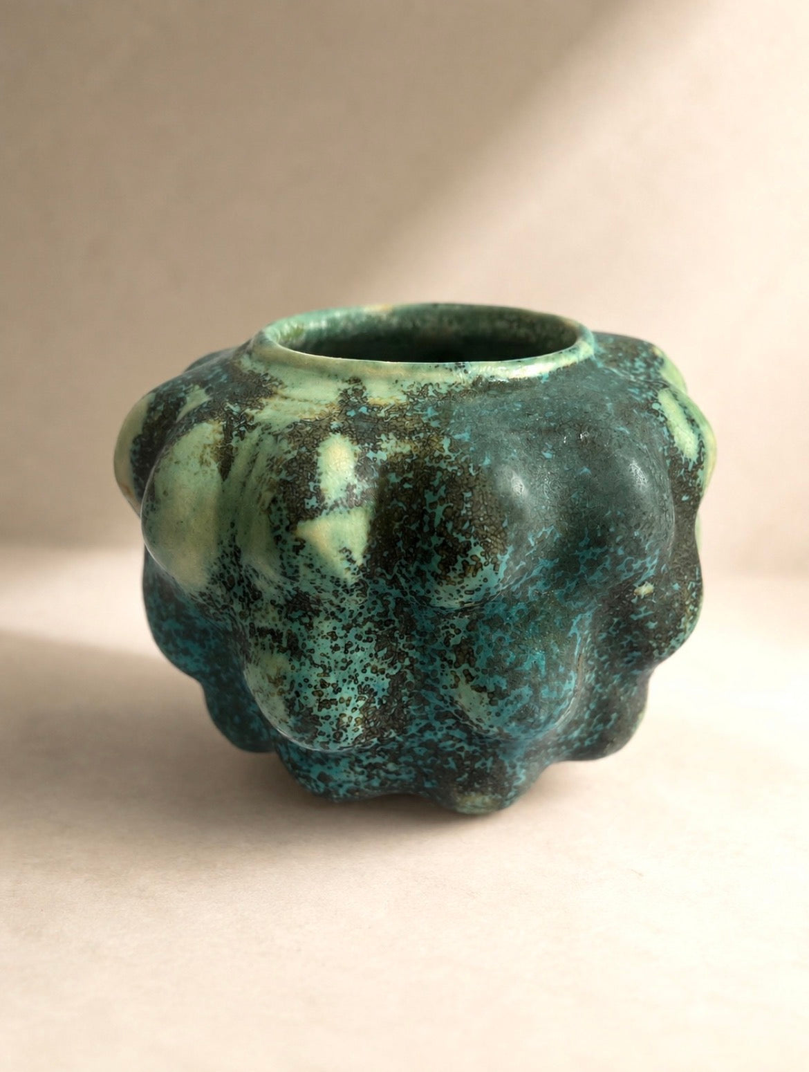 Turkis farvet Bobble vase