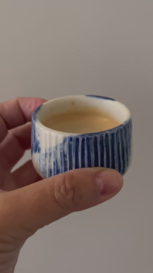 Kuno espresso kop med riller
